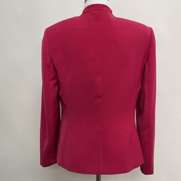 Le Suit Essentials Women's Suit Blazer Size 10 Pink Lined - Picture 4 of 9